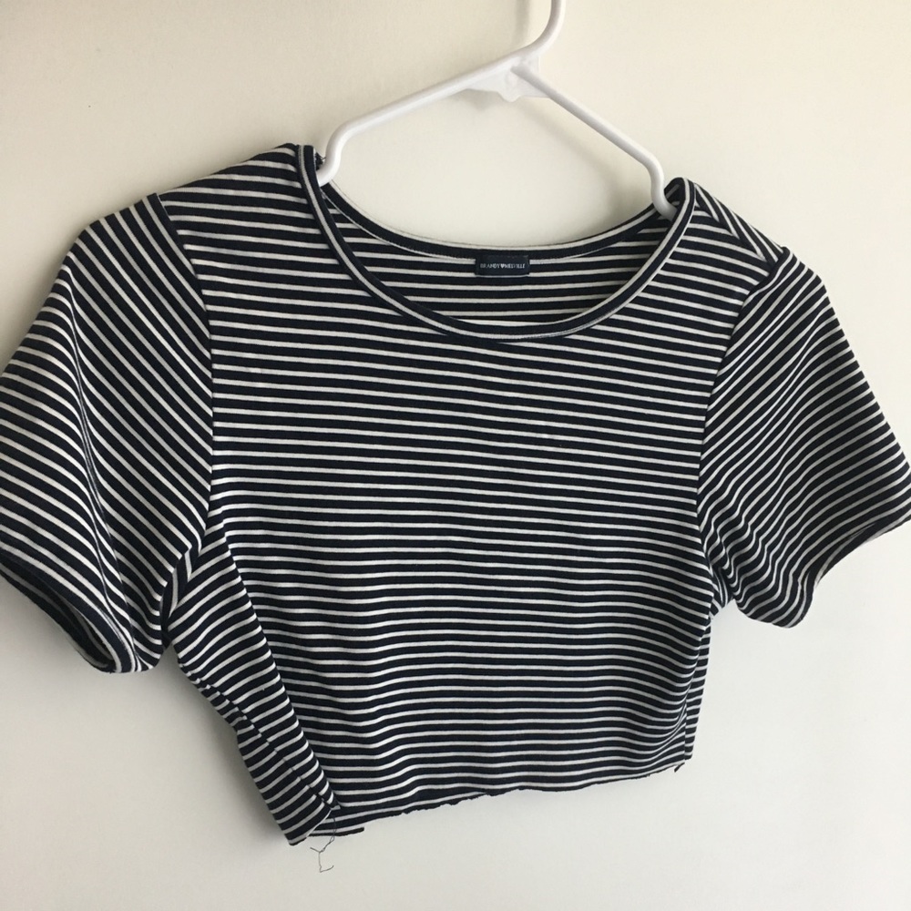 Brandy Melville striped crop top